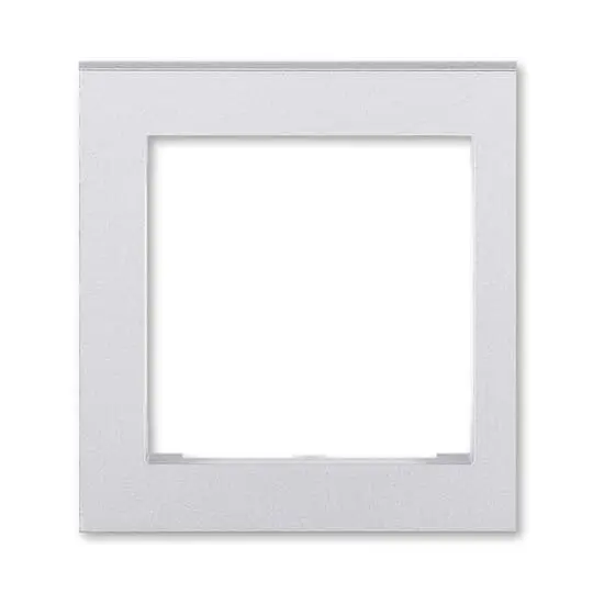kryt rámečku s otvorem 55x55, krajní; titanová, design LEVIT M